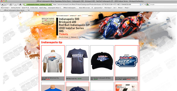 Red Bull Indianapolis GP website